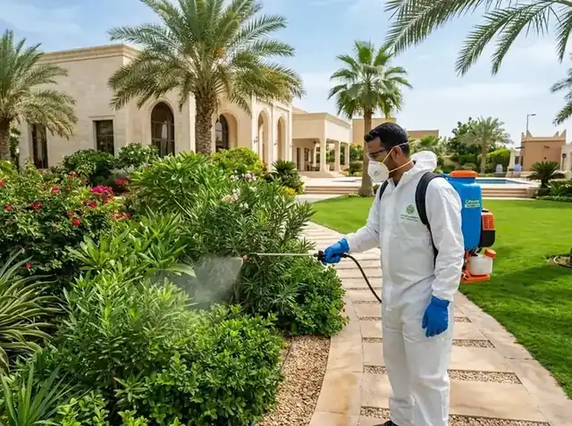 مكافحة آفات وحشرات الحدائق المنزلية والرش